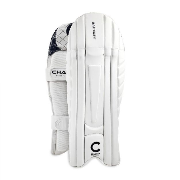 Picture of Champ Reserve Wicket Keeping Pads - Black and White - Adults