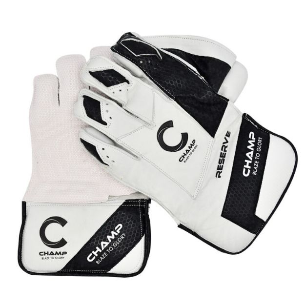 Picture of Champ Reserve Keeping Gloves - Black and White