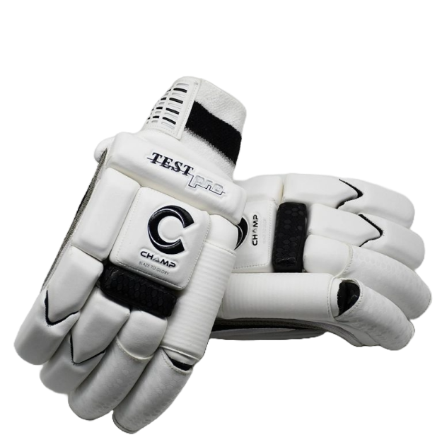 Picture of Champ Test Pro Batting Gloves - Black and White - Academy - RH