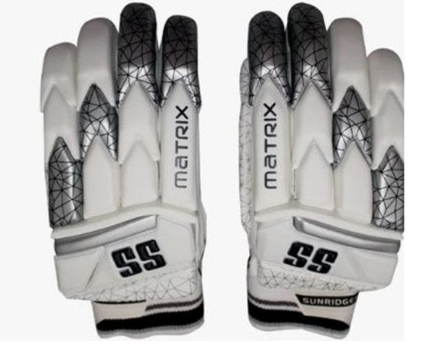 Picture of SS Matrix Batting Gloves - Black and White - Adult