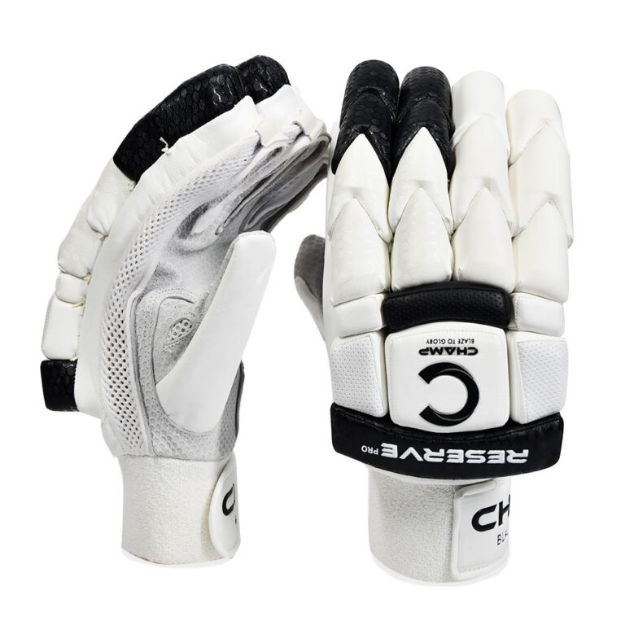 Picture of Champ Reserve Pro Batting Gloves – Black and White - Adult - RH