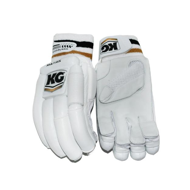 Picture of KG MATRIX Batting Gloves 2023 – White Gold - Junior - RH