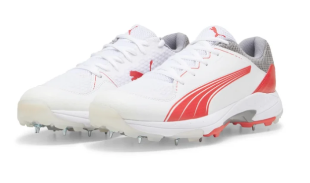 Picture of Puma Spike 24.1 White Stormy Red – Cricket Spikes