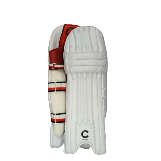 Picture of Champ Elite Pro – Light Weight – Batting Leg guard – White and Red