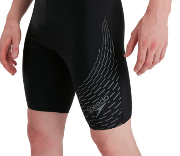 Picture of Speedo Men's Medley Logo Jammer - Black and Ardesia