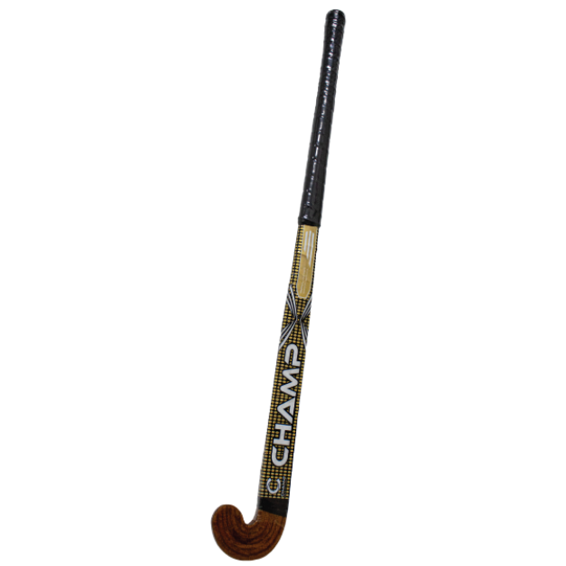 Picture of Champ Wooden Hockey Stick – Black and Gold