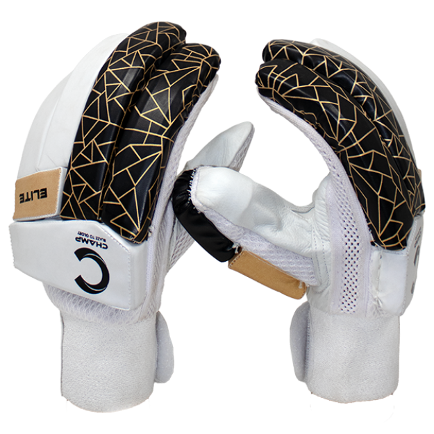 Picture of Champ Junior Elite Batting Gloves – Black and Gold - Youth - RH