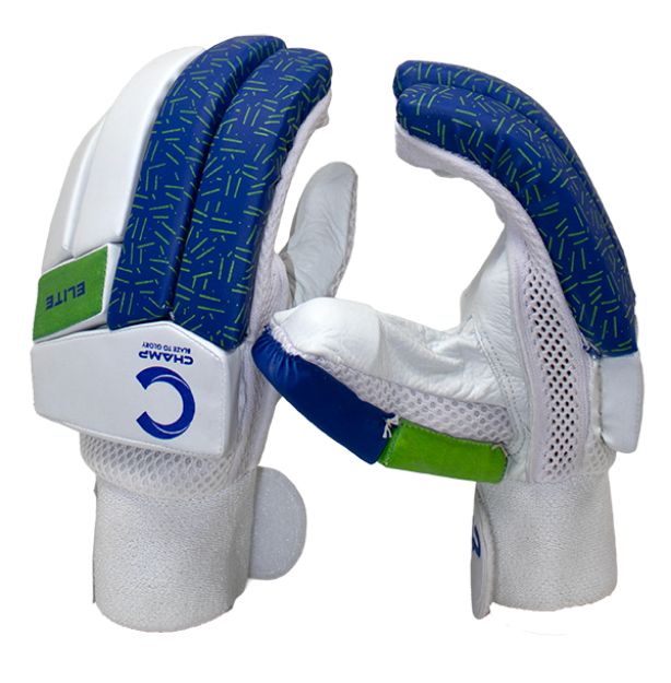 Picture of Champ Junior Elite Batting Gloves – Blue and Green - Youth - RH