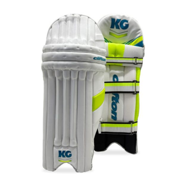 Picture of KG Select Green/Blue and White – Batting Pads - RH