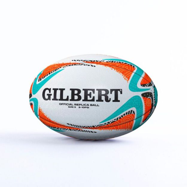 Picture of Gilbert Rugby 2027 Rugby World Cup Replica Rugby Ball - Size 5