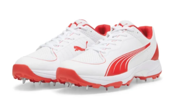 Picture of Puma Spike 24.2 White Red – Cricket Spikes