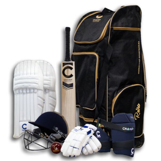 Picture of Champ Test Pro 1.0 Full Kit Combo – Black and Gold – Size 5/6/Harrow- RH